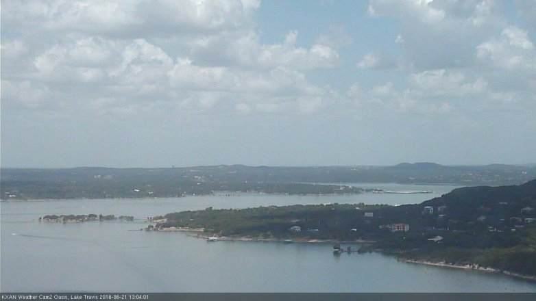 Lake Travis webcam, June 21, 2016 12:25 PM CT