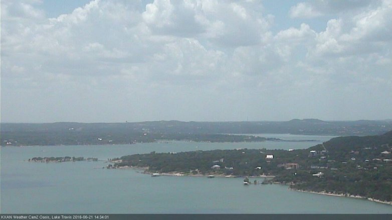 Lake Travis webcam, June 21, 2016 1:50 PM CT