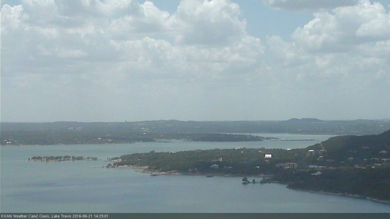 Lake Travis webcam, June 21, 2016 2:00 PM CT