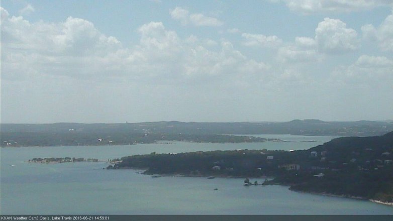 Lake Travis webcam, June 21, 2016 2:05 PM CT