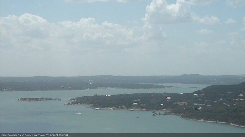 Lake Travis webcam, June 21, 2016 2:50 PM CT