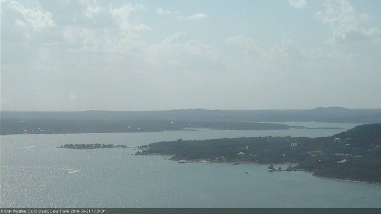 Lake Travis webcam, June 21, 2016 4:10 PM CT