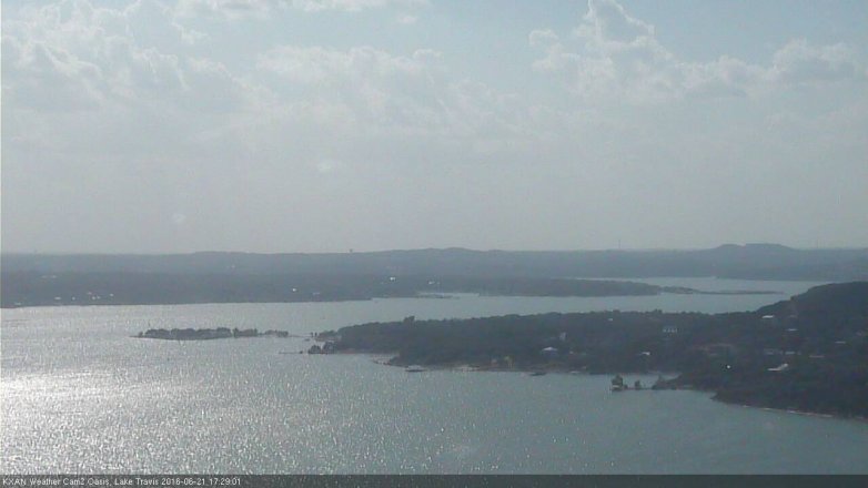Lake Travis webcam, June 21, 2016 4:50 PM CT