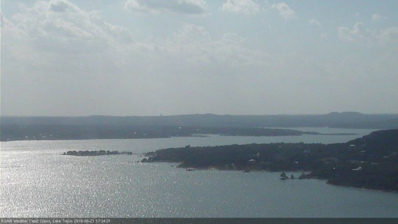 Lake Travis webcam, June 21, 2016 5:05 PM CT