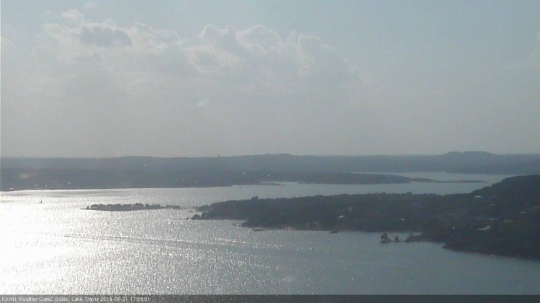 Lake Travis webcam, June 21, 2016 5:10 PM CT