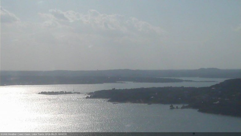 Lake Travis webcam, June 21, 2016 5:20 PM CT
