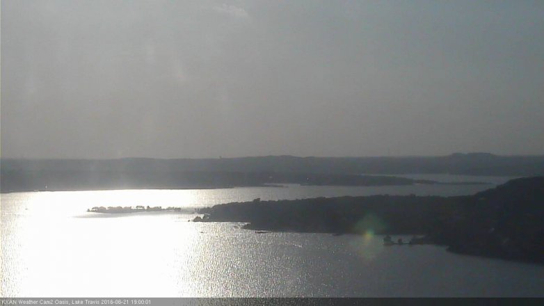 Lake Travis webcam, June 21, 2016 6:10 PM CT