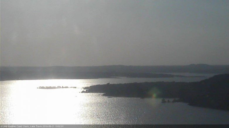 Lake Travis webcam, June 21, 2016 6:30 PM CT