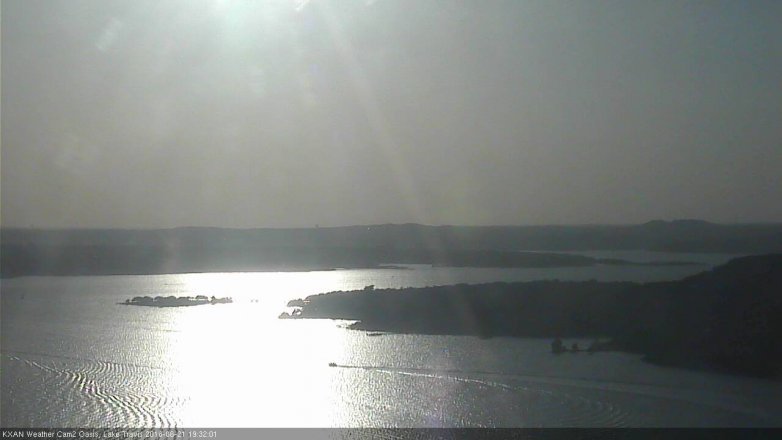 Lake Travis webcam, June 21, 2016 6:55 PM CT