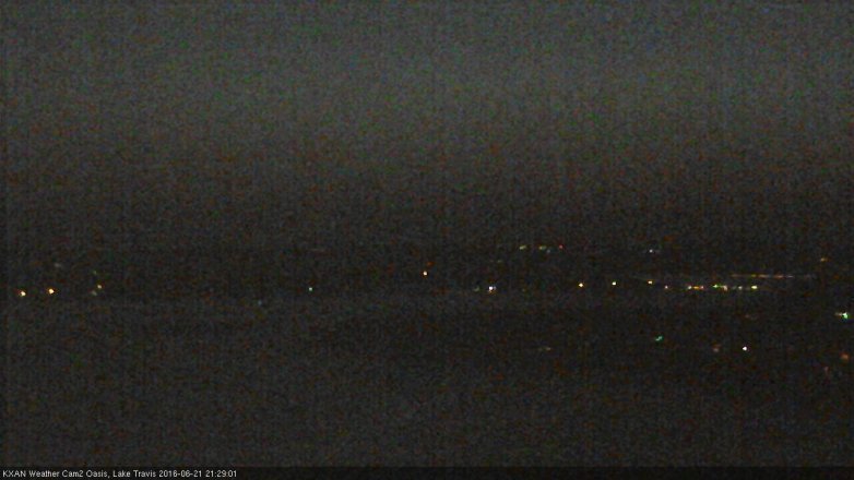 Lake Travis webcam, June 21, 2016 8:50 PM CT