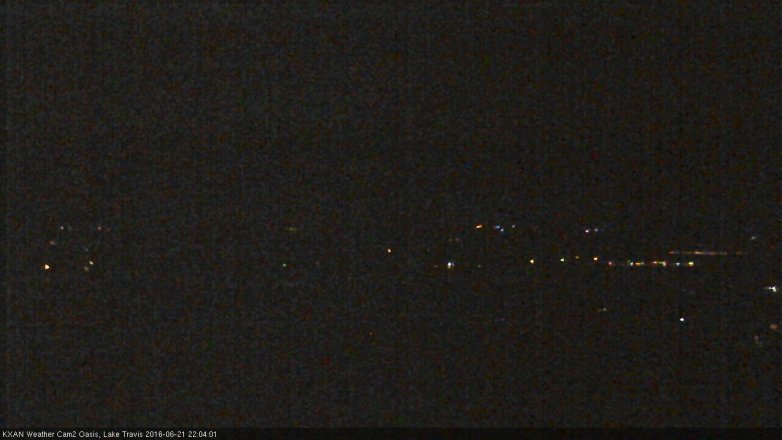 Lake Travis webcam, June 21, 2016 9:25 PM CT