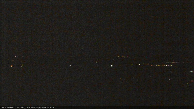 Lake Travis webcam, June 21, 2016 9:40 PM CT