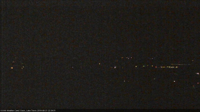 Lake Travis webcam, June 21, 2016 9:50 PM CT