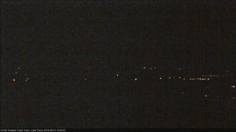 Lake Travis webcam, June 21, 2016 10:20 PM CT