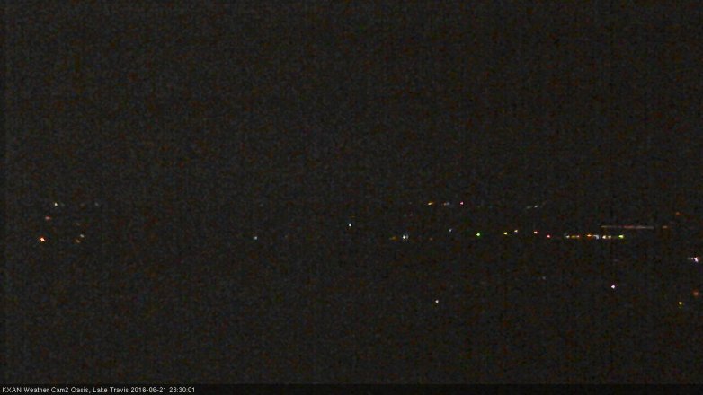 Lake Travis webcam, June 21, 2016 10:35 PM CT