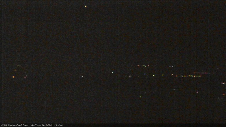 Lake Travis webcam, June 21, 2016 10:50 PM CT