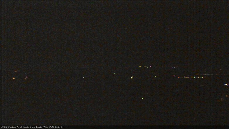 Lake Travis webcam, June 21, 2016 11:15 PM CT