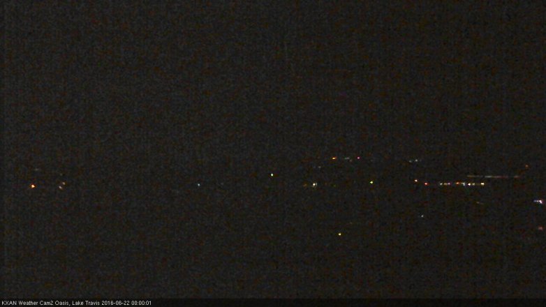 Lake Travis webcam, June 21, 2016 11:20 PM CT