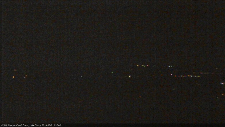 Lake Travis webcam, June 21, 2016 11:30 PM CT