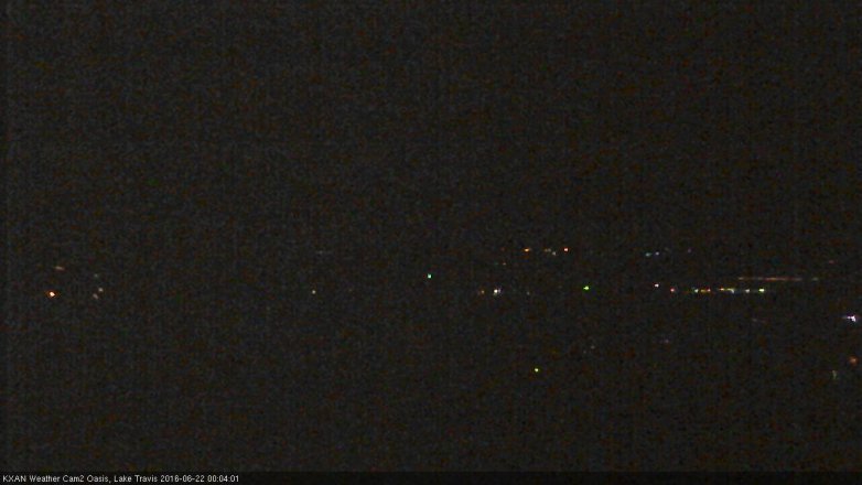 Lake Travis webcam, June 21, 2016 11:35 PM CT
