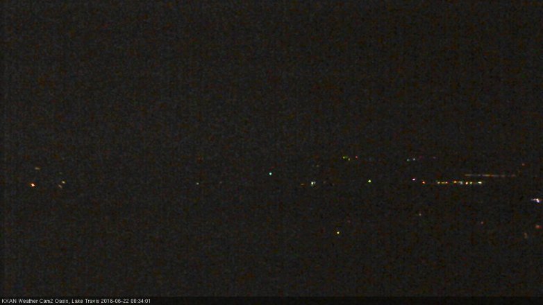 Lake Travis webcam, June 21, 2016 11:40 PM CT