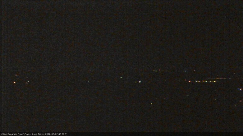 Lake Travis webcam, June 21, 2016 11:50 PM CT