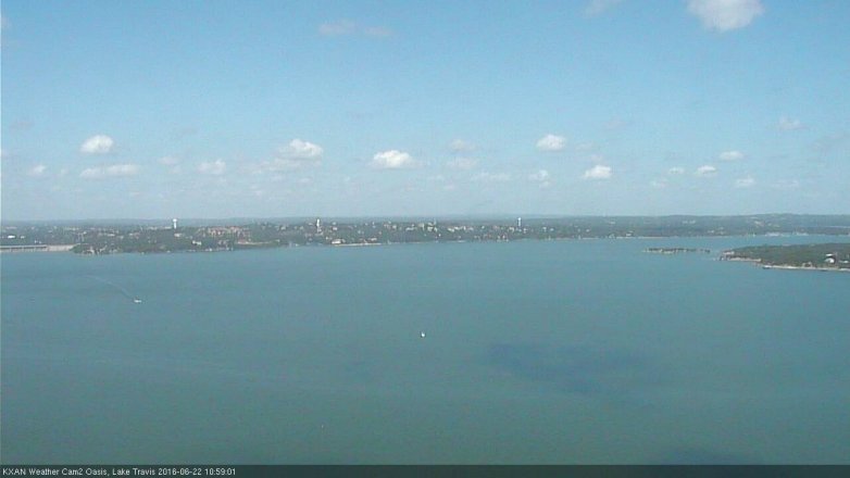 Lake Travis webcam, June 22, 2016 10:15 AM CT