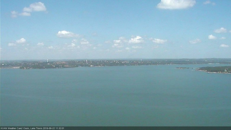 Lake Travis webcam, June 22, 2016 10:55 AM CT