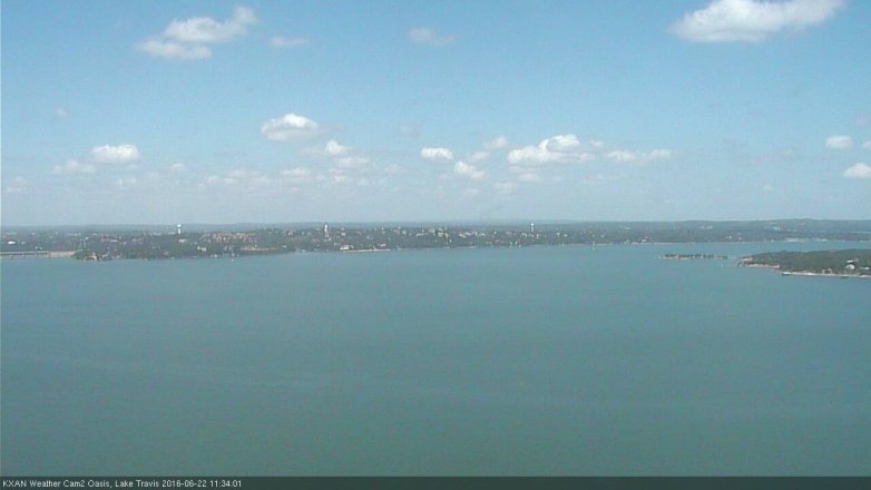 Lake Travis webcam, June 22, 2016 11:05 AM CT