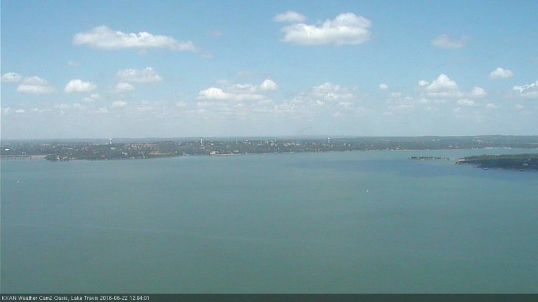 Lake Travis webcam, June 22, 2016 11:10 AM CT