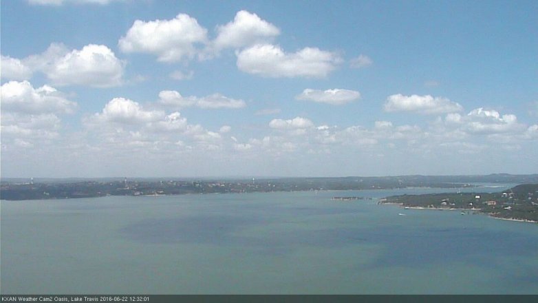 Lake Travis webcam, June 22, 2016 11:35 AM CT