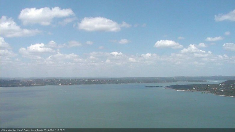 Lake Travis webcam, June 22, 2016 11:50 AM CT