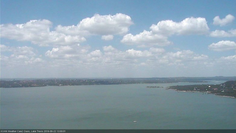 Lake Travis webcam, June 22, 2016 12:10 PM CT