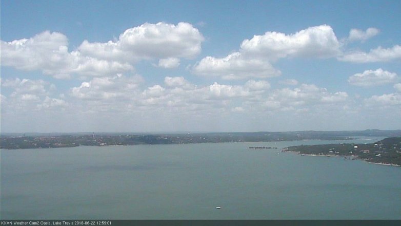Lake Travis webcam, June 22, 2016 12:20 PM CT