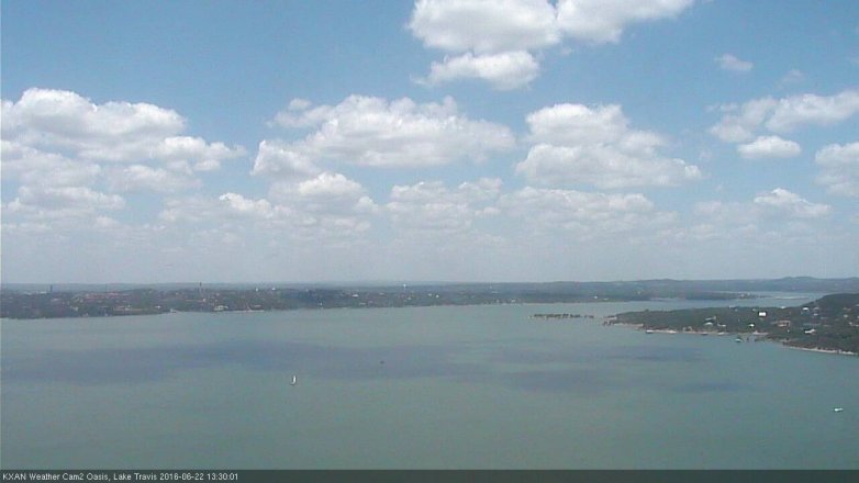 Lake Travis webcam, June 22, 2016 12:45 PM CT