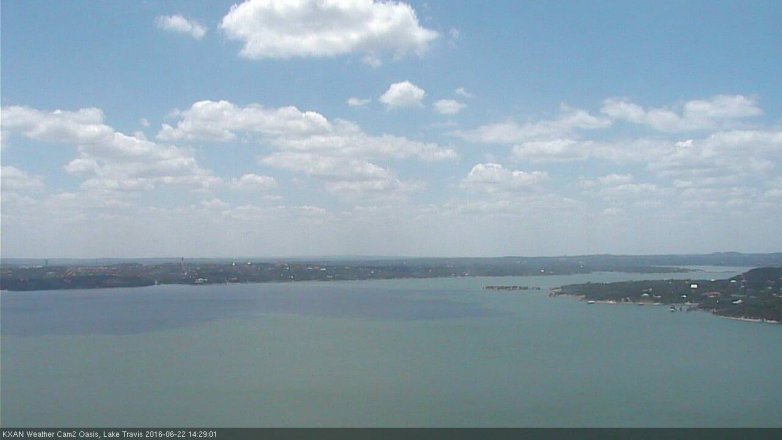 Lake Travis webcam, June 22, 2016 1:50 PM CT