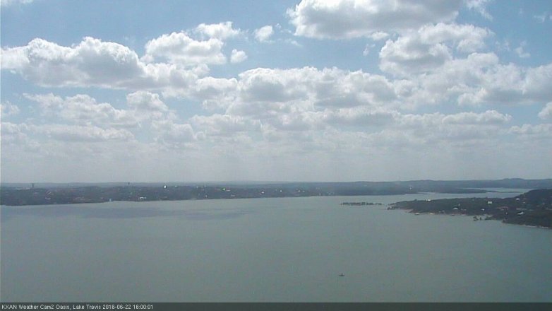 Lake Travis webcam, June 22, 2016 3:05 PM CT