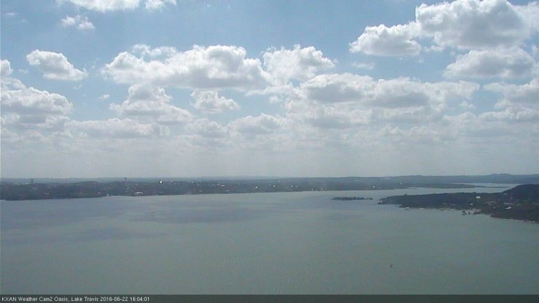 Lake Travis webcam, June 22, 2016 3:30 PM CT