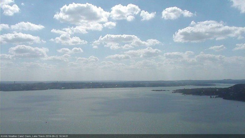 Lake Travis webcam, June 22, 2016 3:50 PM CT