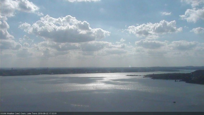 Lake Travis webcam, June 22, 2016 4:35 PM CT