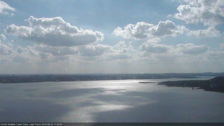 Lake Travis webcam, June 22, 2016 4:50 PM CT