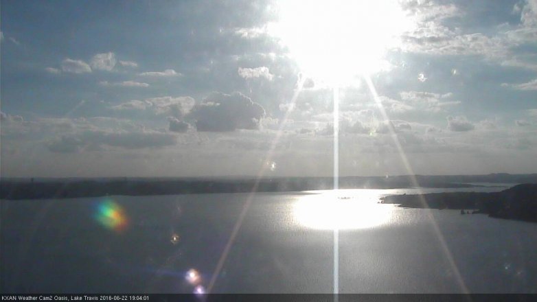 Lake Travis webcam, June 22, 2016 6:30 PM CT