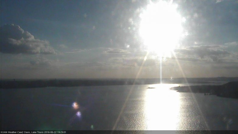 Lake Travis webcam, June 22, 2016 7:00 PM CT