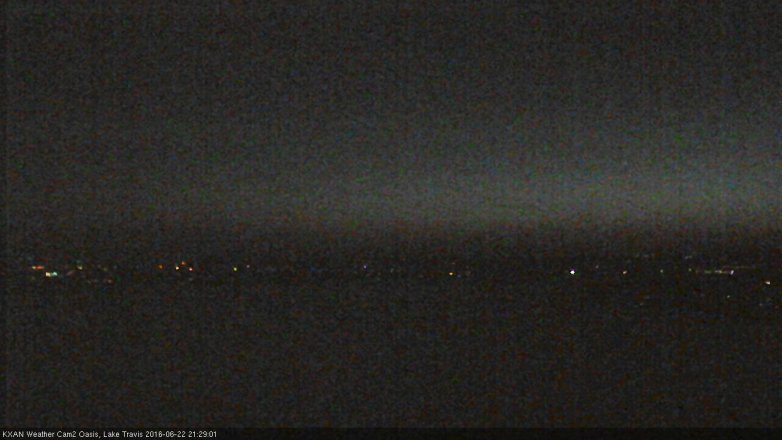Lake Travis webcam, June 22, 2016 9:00 PM CT