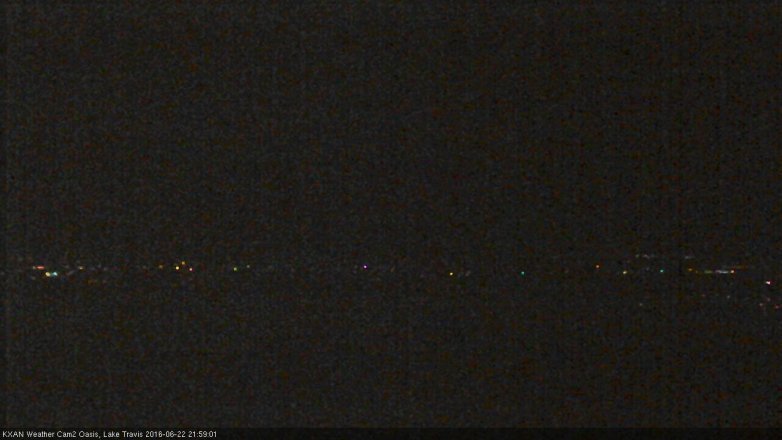 Lake Travis webcam, June 22, 2016 9:05 PM CT