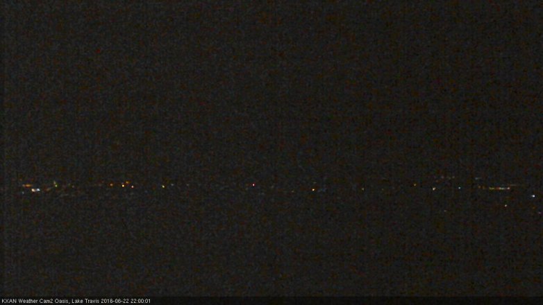 Lake Travis webcam, June 22, 2016 9:10 PM CT