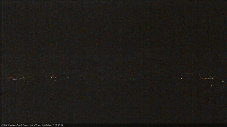 Lake Travis webcam, June 22, 2016 10:00 PM CT