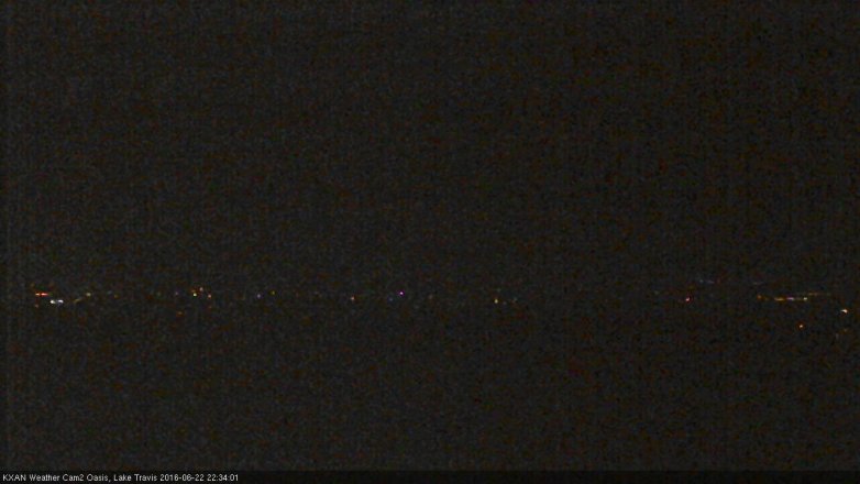 Lake Travis webcam, June 22, 2016 10:05 PM CT