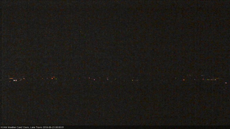 Lake Travis webcam, June 22, 2016 11:05 PM CT
