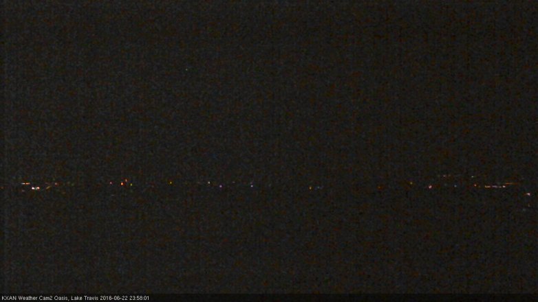 Lake Travis webcam, June 22, 2016 11:20 PM CT